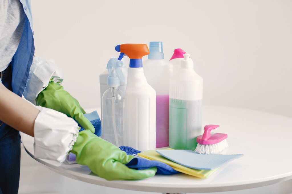 Cleaning products prepared for cleaning