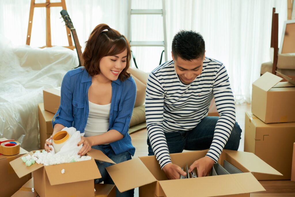 Couple moving out